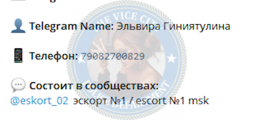Гиниятулина Эльвира - эскортница 1995 г.р.