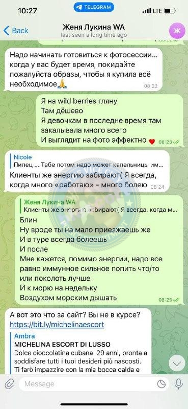 Евгения Лукина 1984 г.р. - ЧС эскорта