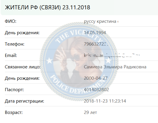 Самиева Эльмира - эскортница 2000 г.р.