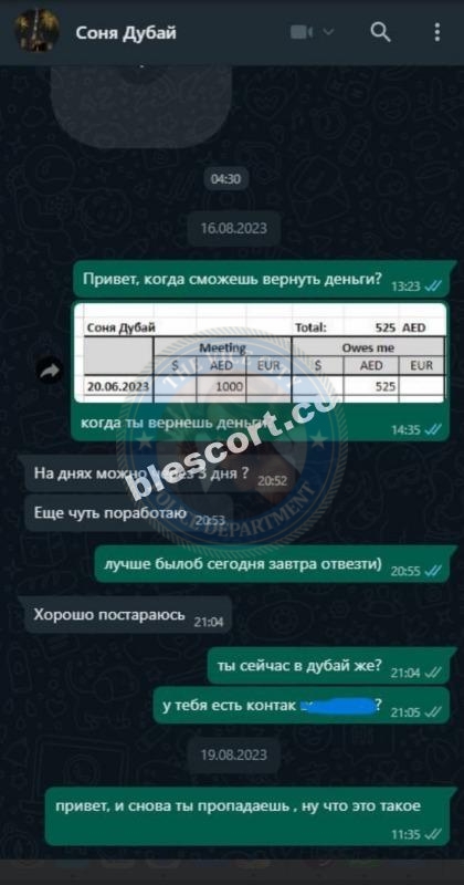 Есеналиева Эйнара 2003 г.р. - ЧС эскорта