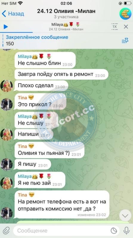 Митителу Оливия 1986 - ЧС эскорта