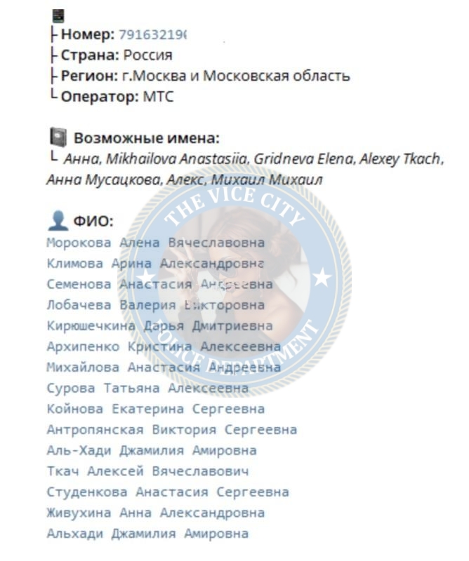 Архипенко Кристина - эскортница 1998 г.р.